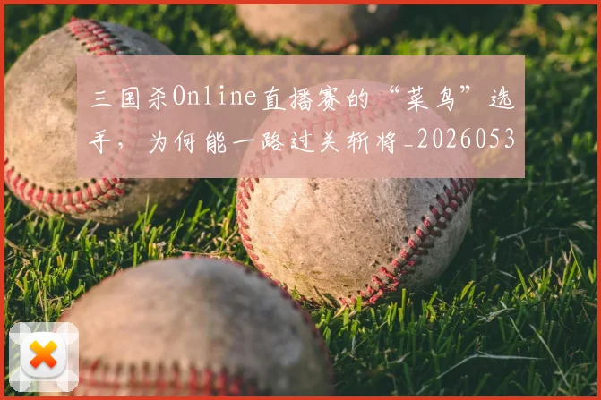 三国杀Online直播赛的“菜鸟”选手，为何能一路过关斩将_20260530144238